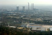 Industrie en de elektriciteitscentrale van Langerlo