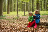 Spelen in het bos