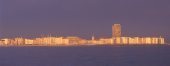 Onze kust vanop een vissersboot