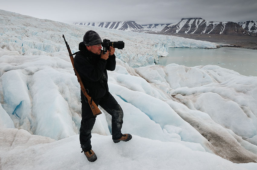 Yves Adams in Spitsbergen